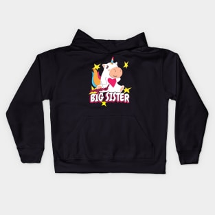 Big Sister Unicorn Kids Hoodie